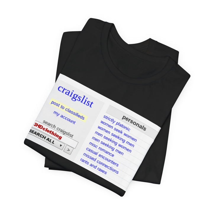 Craigs t shirt.             Unisex Jersey Short Sleeve Tee