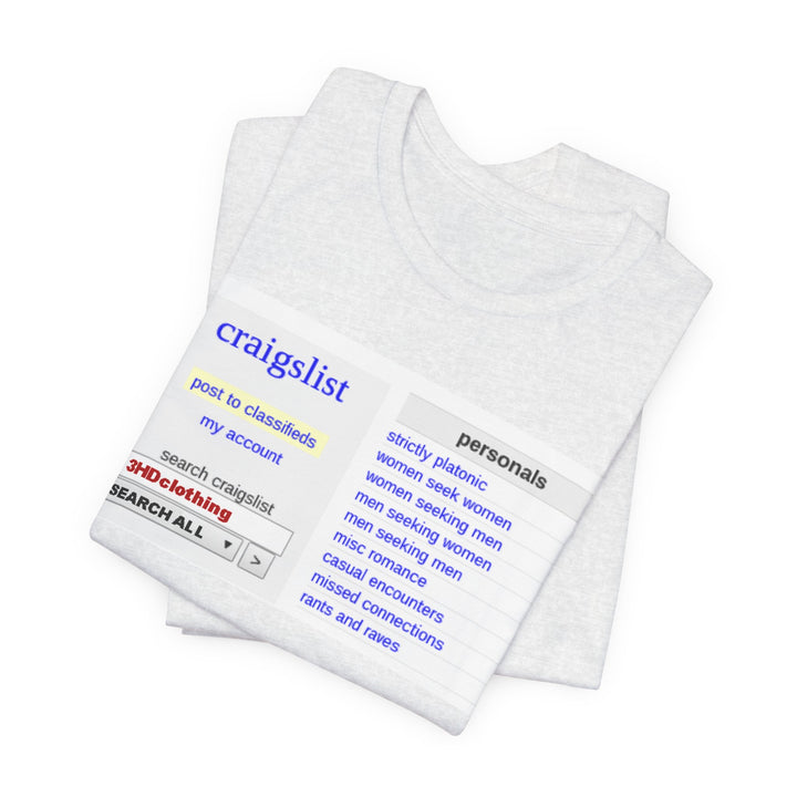 Craigs t shirt.             Unisex Jersey Short Sleeve Tee