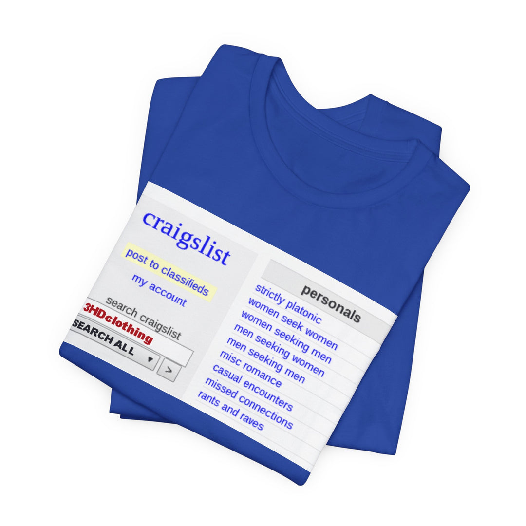 Craigs t shirt.             Unisex Jersey Short Sleeve Tee