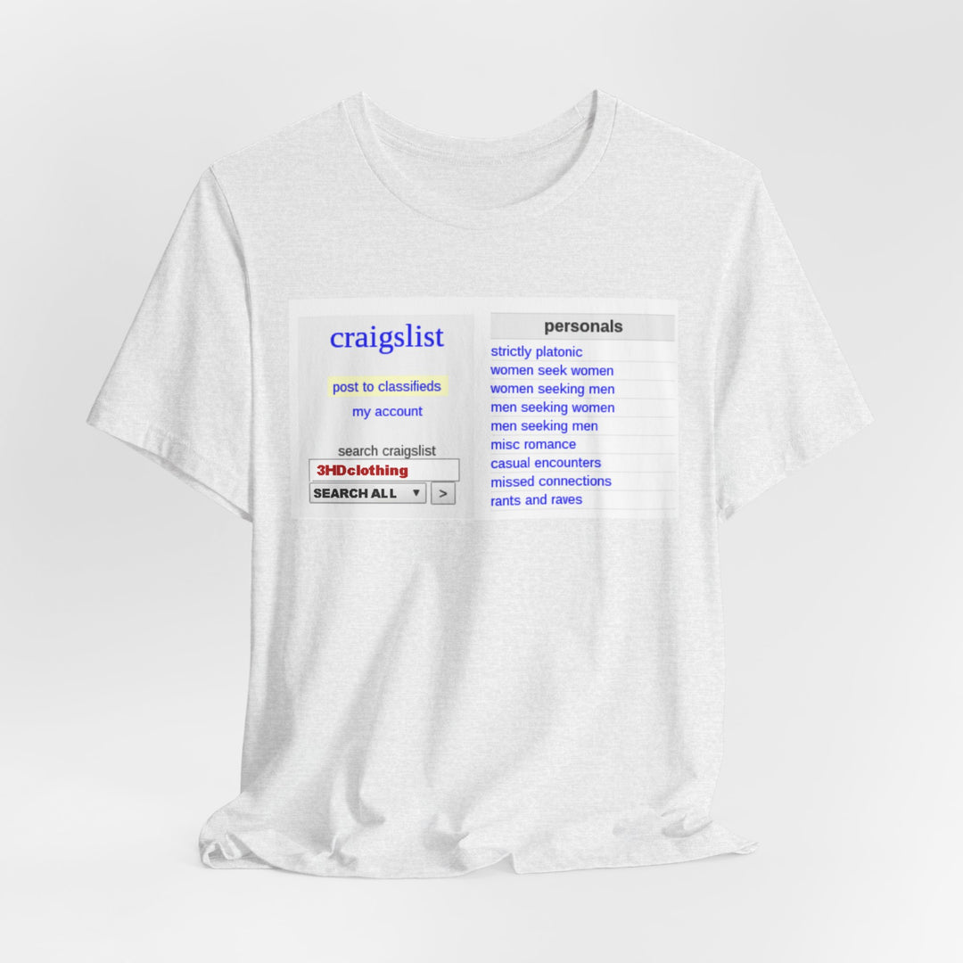 Craigs t shirt.             Unisex Jersey Short Sleeve Tee