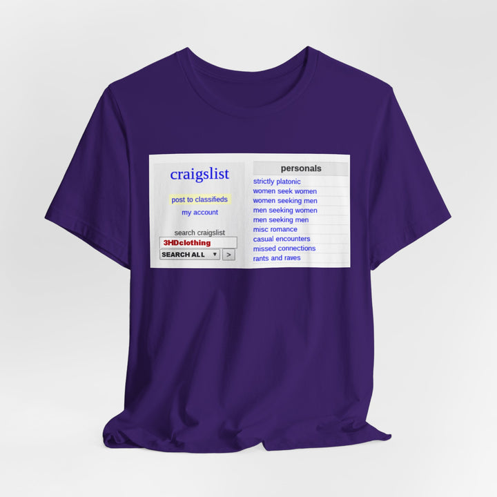 Craigs t shirt.             Unisex Jersey Short Sleeve Tee