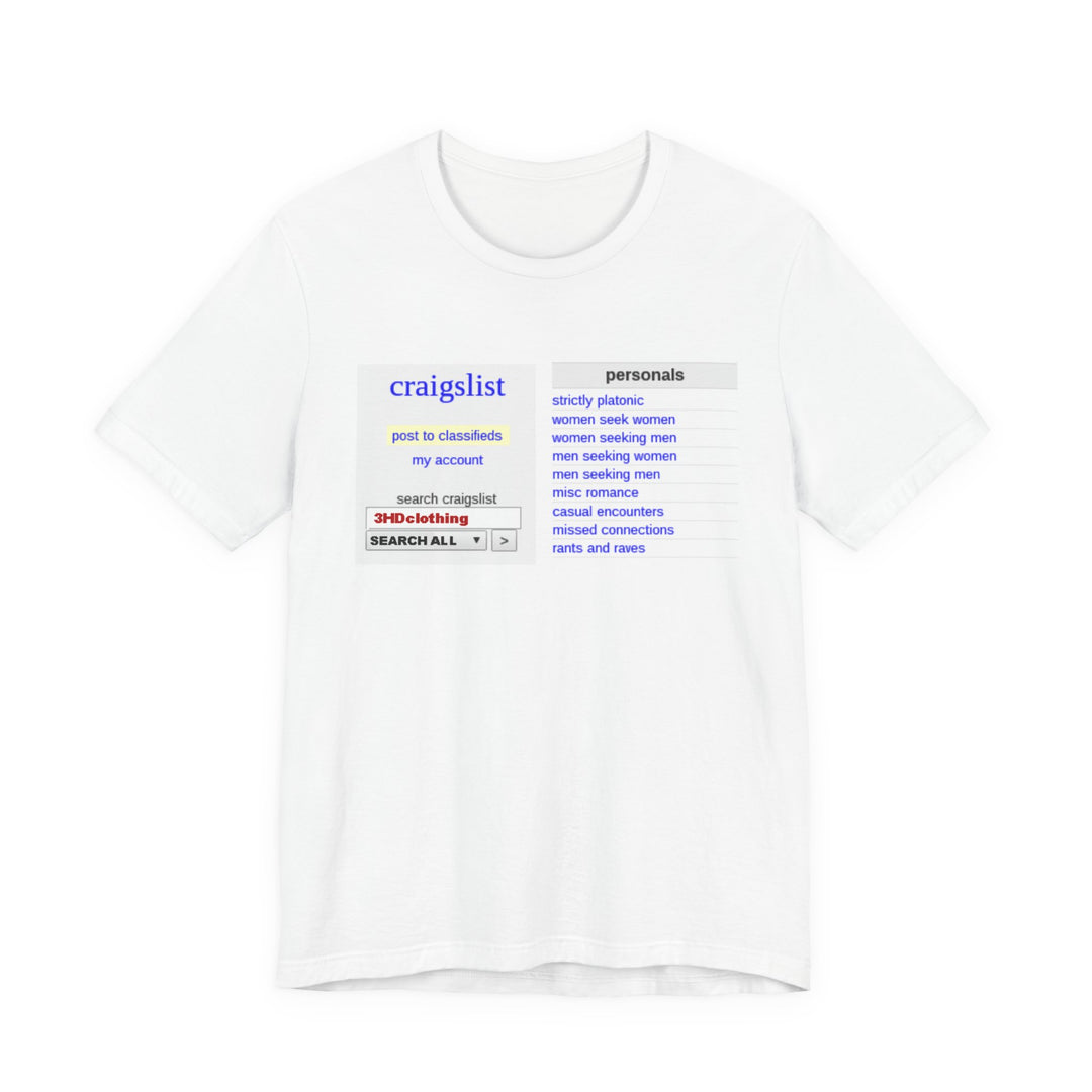 Craigs t shirt.             Unisex Jersey Short Sleeve Tee