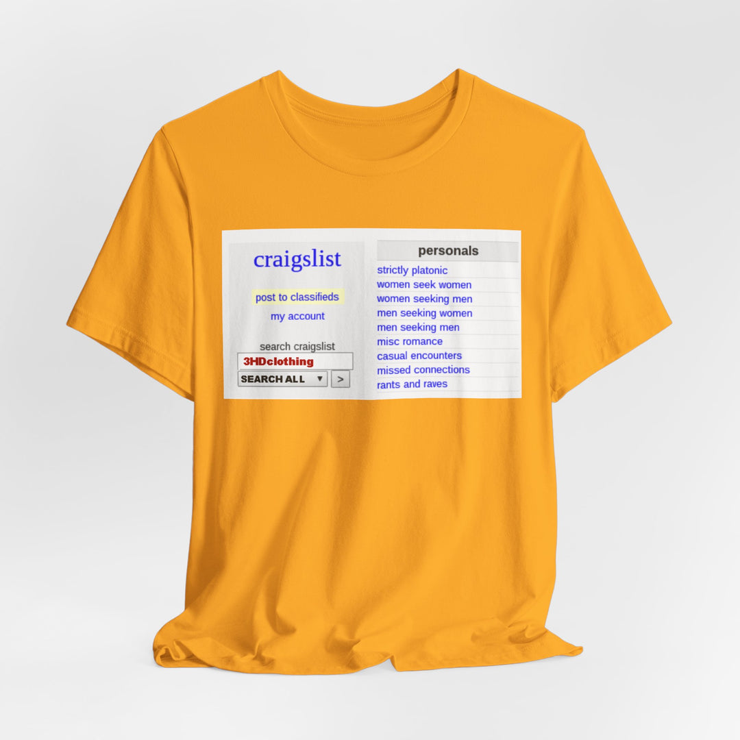 Craigs t shirt.             Unisex Jersey Short Sleeve Tee