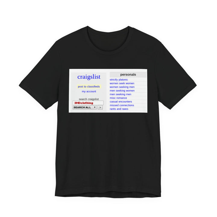 Craigs t shirt.             Unisex Jersey Short Sleeve Tee