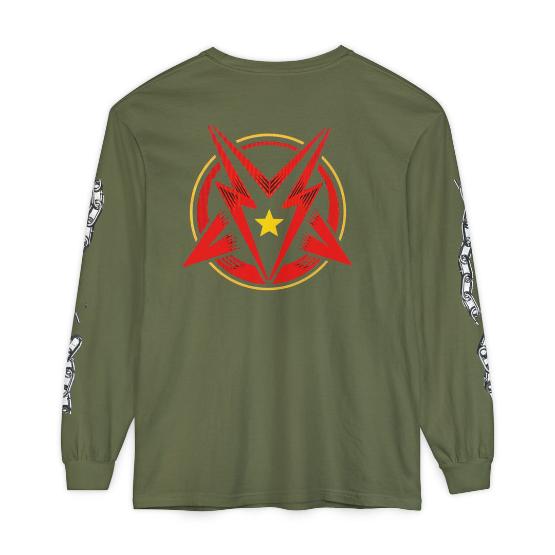 FREE DUMB T.         Unisex Garment-dyed Long Sleeve T-Shirt