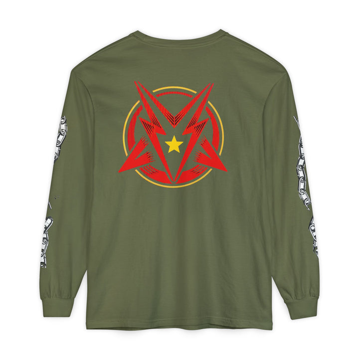 FREE DUMB T.         Unisex Garment-dyed Long Sleeve T-Shirt