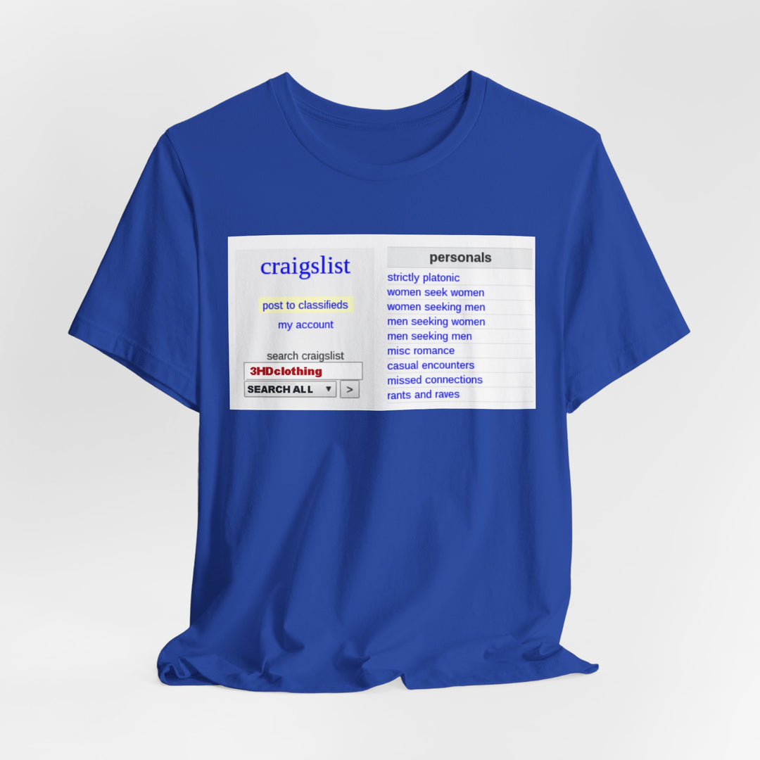 Craigs t shirt.             Unisex Jersey Short Sleeve Tee