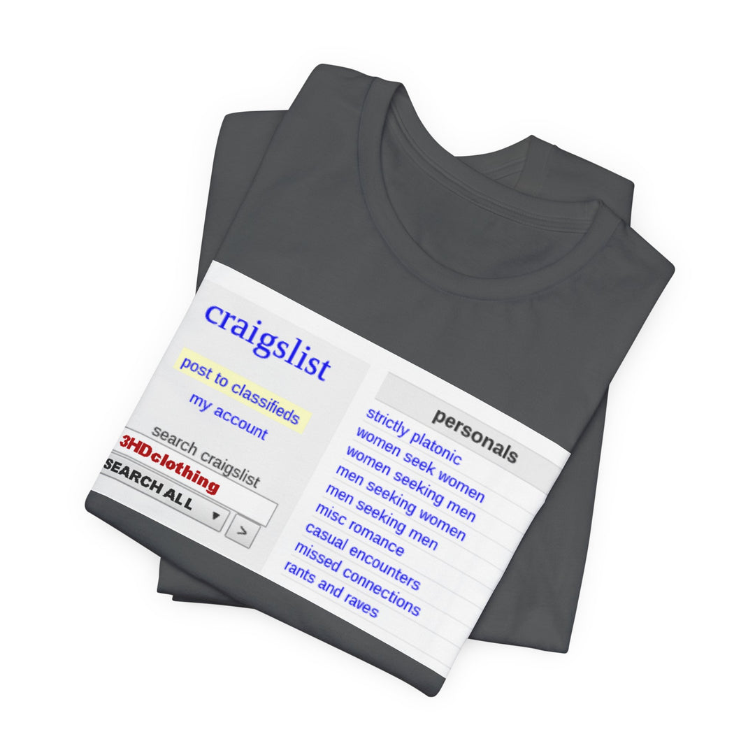 Craigs t shirt.             Unisex Jersey Short Sleeve Tee