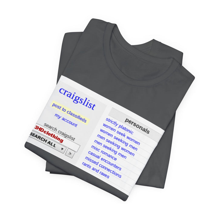 Craigs t shirt.             Unisex Jersey Short Sleeve Tee