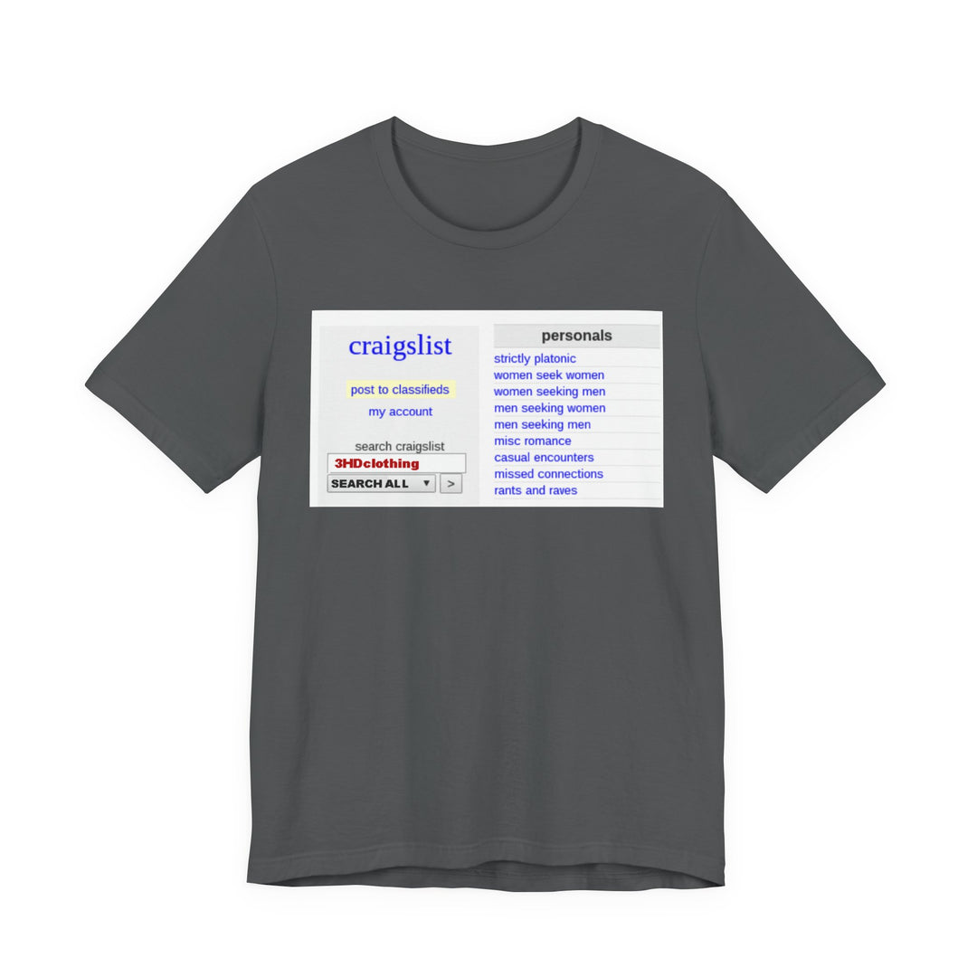 Craigs t shirt.             Unisex Jersey Short Sleeve Tee