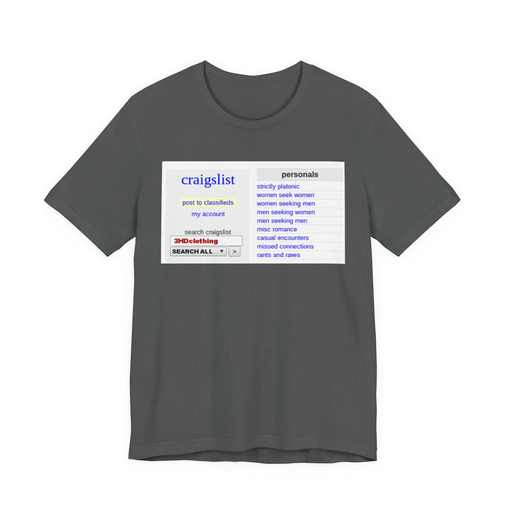 Craigs t shirt.             Unisex Jersey Short Sleeve Tee