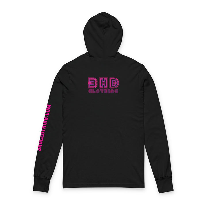 3 Dog Alien   Unisex Hooded Long Sleeve Tee