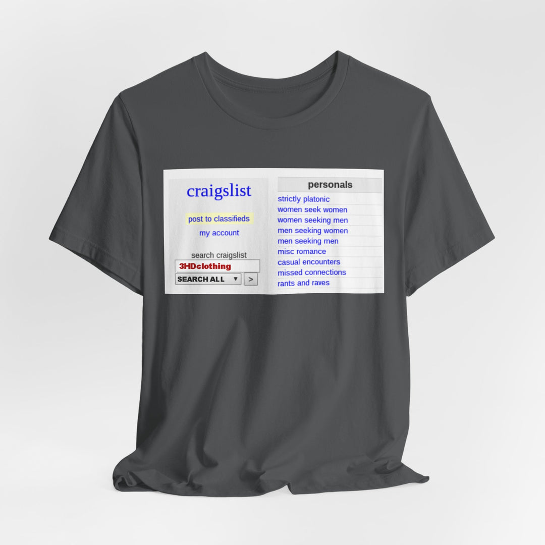 Craigs t shirt.             Unisex Jersey Short Sleeve Tee