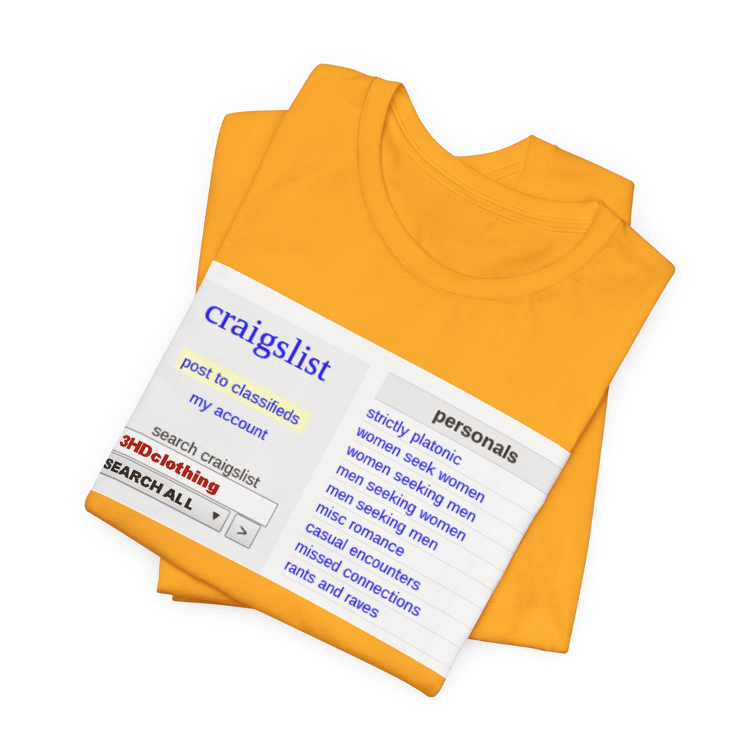 Craigs t shirt.             Unisex Jersey Short Sleeve Tee