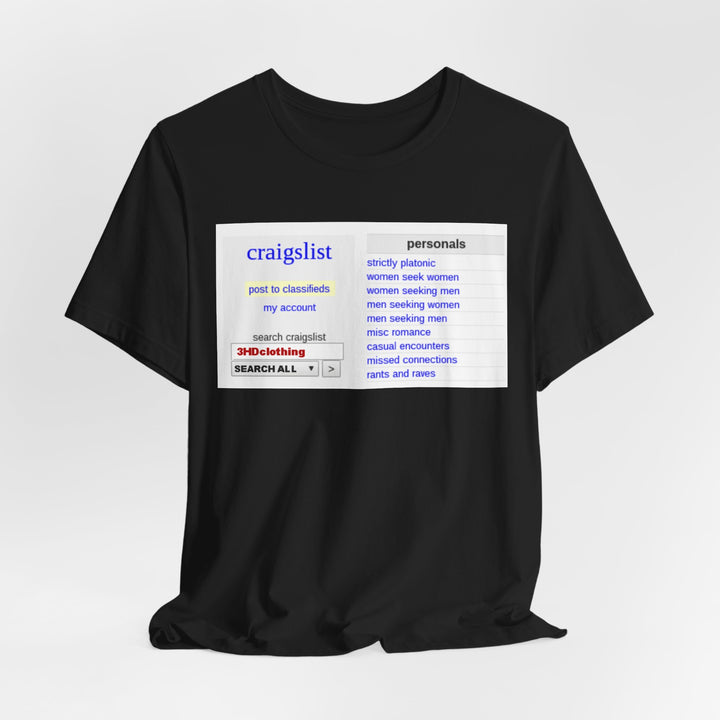 Craigs t shirt.             Unisex Jersey Short Sleeve Tee