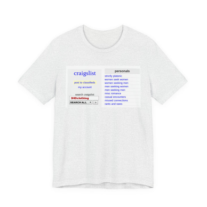 Craigs t shirt.             Unisex Jersey Short Sleeve Tee