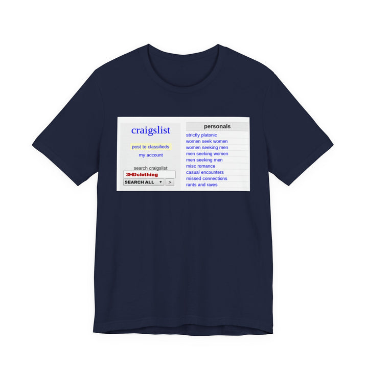 Craigs t shirt.             Unisex Jersey Short Sleeve Tee