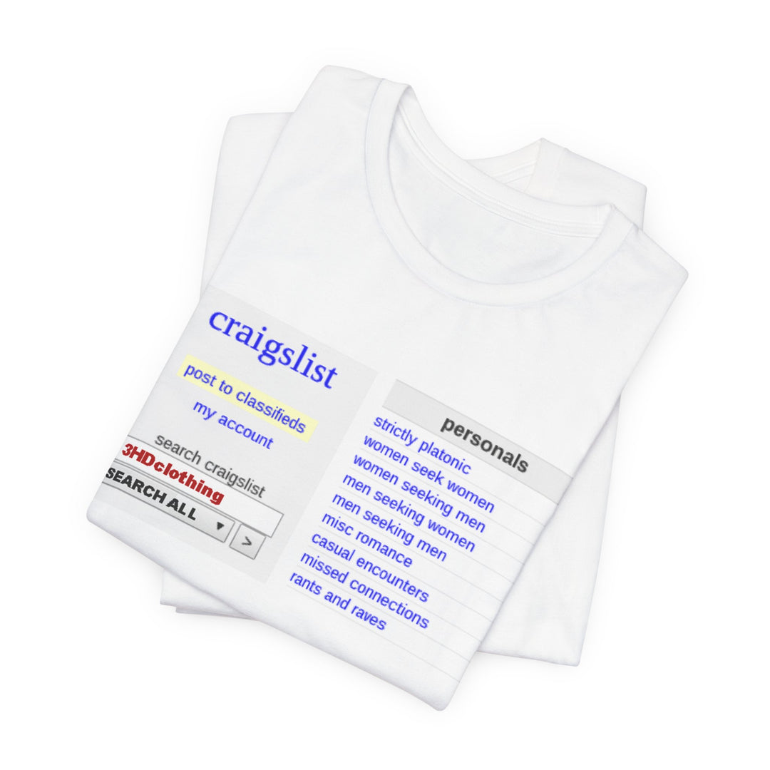 Craigs t shirt.             Unisex Jersey Short Sleeve Tee