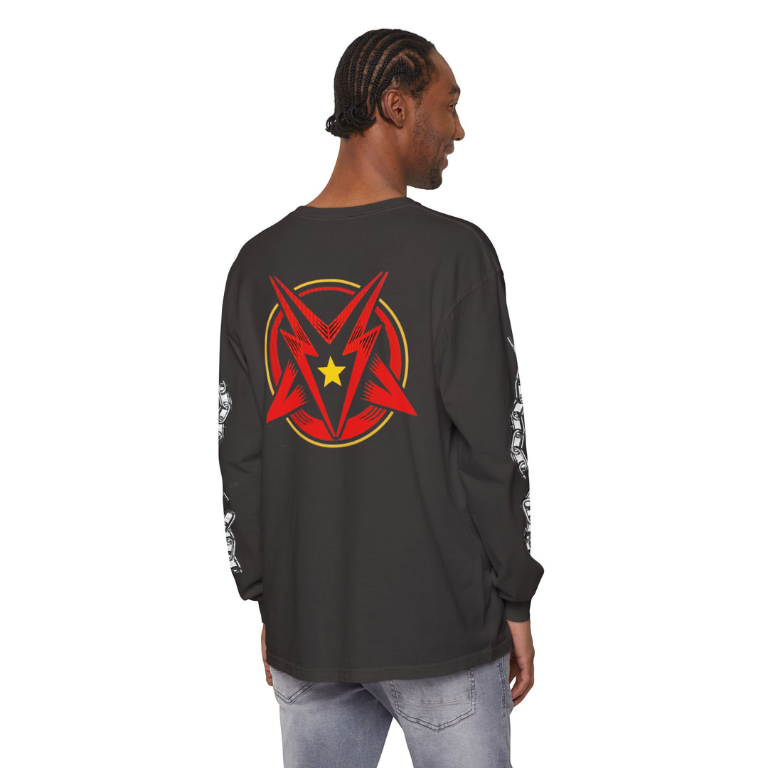 FREE DUMB T.         Unisex Garment-dyed Long Sleeve T-Shirt