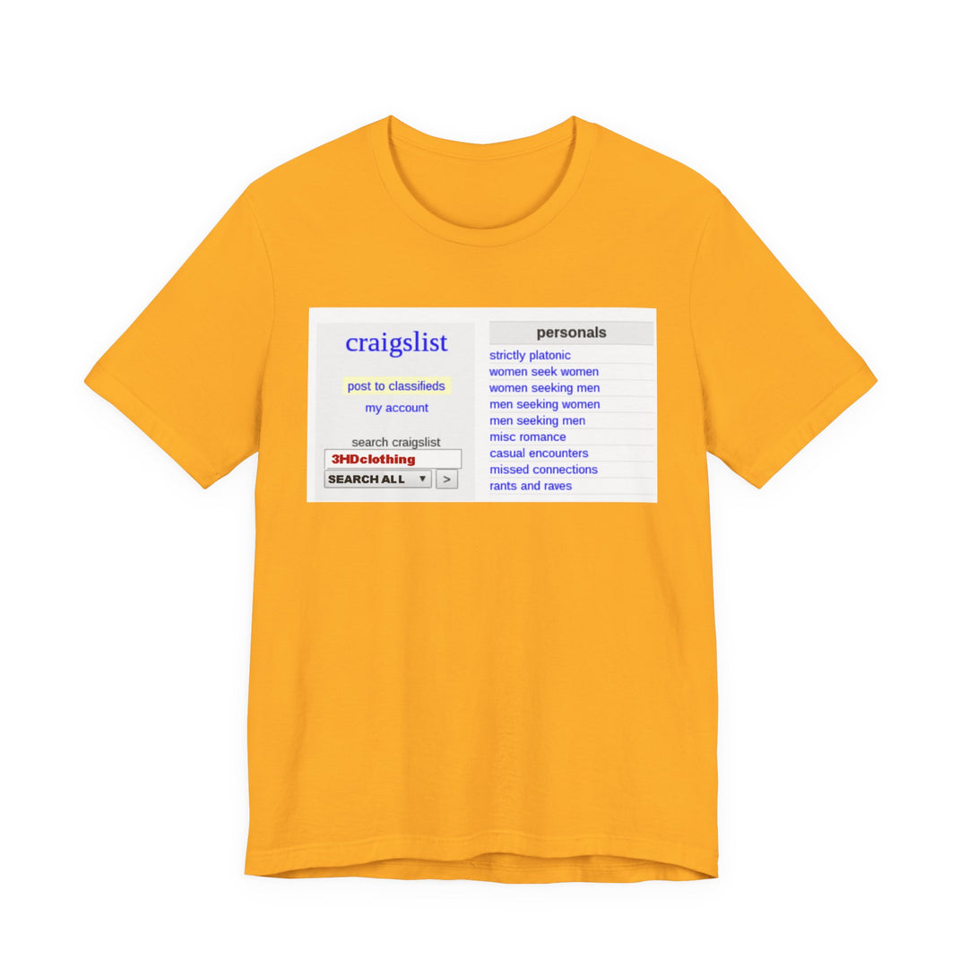 Craigs t shirt.             Unisex Jersey Short Sleeve Tee